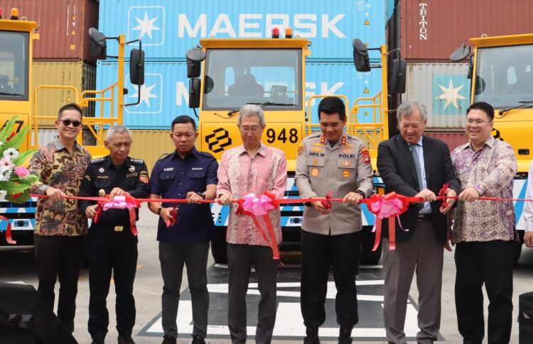 Kapolres Pelabuhan Tanjung Priok Hadiri Peresmian Implementasi Electric Prime Movers di Terminal NPCTI