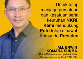 AA Erwin Komara Sukma Dukung Polri Tetap di Bawah Komando Presiden