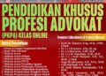 PKPA Online PPIPHII 2026: Saatnya Melangkah Pasti Menjadi Advokat Profesional Dan Berintegritas