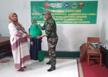 Komitmen TNI Ciptakan Generasi Bebas Stunting Melalui Program TMMD Ke-127 Kodim 0607/Kota Sukabumi