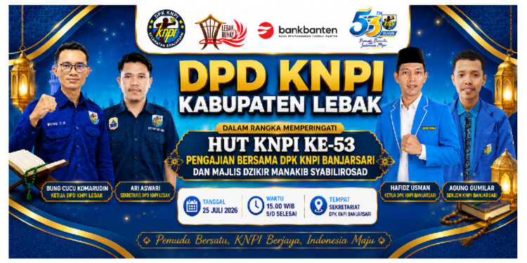 Peringati HUT KNPI ke-53, KNPI Lebak Perkuat Spirit Kebersamaan Lewat Doa dan Dzikir Bersama