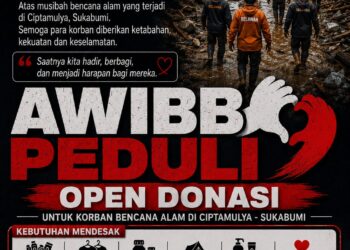 Saatnya Kita Hadir, AWIBB Ajak Masyarakat Bantu Korban Bencana di Ciptamulya Sukabumi