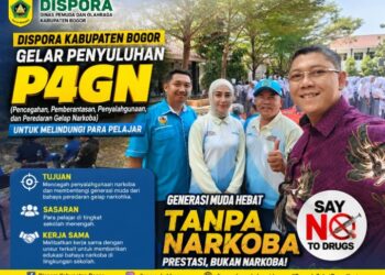 Dispora Kabupaten Bogor Gelar Roadshow Penyuluhan P4GN Go to School 2026 di SMAN 1 Babakan Madang