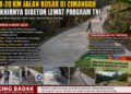 Miris..! Jalan Kabupaten Di Pandeglang 20 Km Tak Pernah Diaspal, Kemenhan RI Yang Bangun