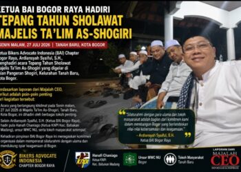 Ketua BAI Bogor Raya Hadiri Tepang Tahun Sholawat Majelis Ta’lim As-Shogiri