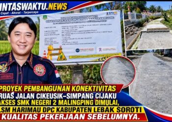 LSM Harimau DPC Kabupaten Lebak Soroti Kualitas Pekerjaan Sebelumnya