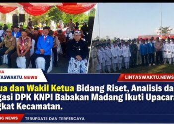 Ketua dan Wakil Ketua Bidang Riset, Analisis dan Litigasi DPK KNPI Babakan Madang Ikuti Upacara Tingkat Kecamatan