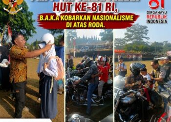 PMPP TNI Semarakkan HUT ke-81 RI, B.A.K.A Kobarkan Nasionalisme di Atas Roda