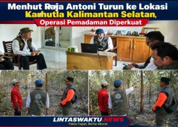 Menhut Raja Antoni Turun ke Lokasi Karhutla Kalimantan Selatan, Operasi Pemadaman Diperkuat