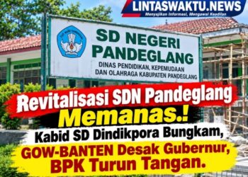 Revitalisasi SDN Pandeglang Memanas.! Kabid SD Dindikpora Bungkam, GOW-BANTEN Desak Gubernur, BPK Turun Tangan
