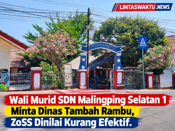 Wali Murid SDN Malingping Selatan 1 Minta Dinas Tambah Rambu, ZoSS Dinilai Kurang Efektif