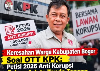 Keresahan Warga Kabupaten Bogor Soal OTT KPK: Petisi 2026 Anti Korupsi Galang 1 Juta Tanda Tangan