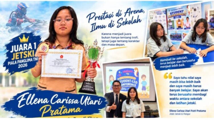 Juara 1 Jetski Piala Panglima TNI 2026, Ellena Tetap Belajar Dan Terus Mengejar Nilai Tinggi