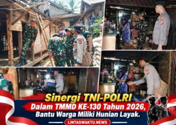 Sinergi TNI-POLRI Dalam TMMD KE-130 Tahun 2026, Bantu Warga Miliki Hunian Layak