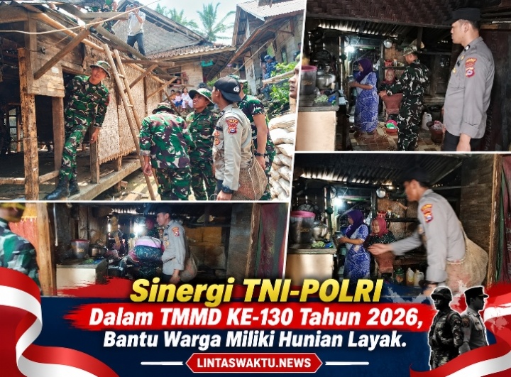 Sinergi TNI-POLRI Dalam TMMD KE-130 Tahun 2026, Bantu Warga Miliki Hunian Layak