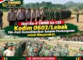 Hari Ke-4 TMMD ke-130 Kodim 0603/Lebak, TNI–Polri Konsolidasikan Sasaran Pembangunan untuk Masyarakat