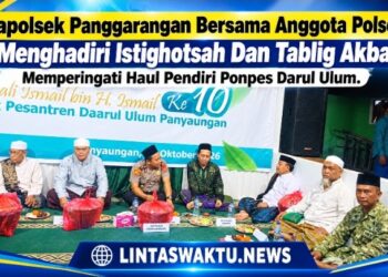 Kapolsek Panggarangan Bersama Anggota Polsek Menghadiri Istighotsah Dan Tablig Akbar Memperingati Haul Pendiri Ponpes Darul Ulum