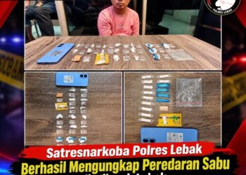Satresnarkoba Polres Lebak Berhasil Mengungkap Peredaran Sabu di Wilayah Lebak