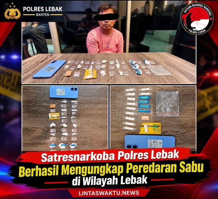 Satresnarkoba Polres Lebak Berhasil Mengungkap Peredaran Sabu di Wilayah Lebak