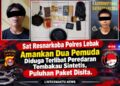 Sat Resnarkoba Polres Lebak Amankan Dua Pemuda Diduga Terlibat Peredaran Tembakau Sintetis, Puluhan Paket Disita