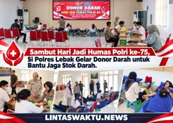 Sambut Hari Jadi Humas Polri ke-75, Si Polres Lebak Gelar Donor Darah untuk Bantu Jaga Stok Darah