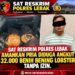 Sat Reskrim Polres Lebak Amankan Pria Diduga Angkut 32.000 Benih Bening Lobster Tanpa Izin