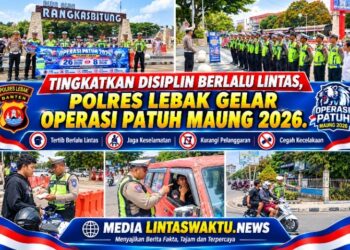 Tingkatkan Disiplin Berlalu Lintas, Polres Lebak Gelar Operasi Patuh Maung 2026