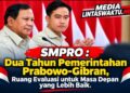 SMPRO : Dua Tahun Pemerintahan Prabowo-Gibran, Ruang Evaluasi untuk Masa Depan yang Lebih Baik