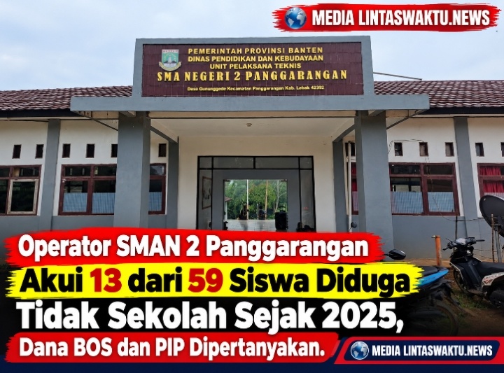 Operator SMAN 2 Panggarangan Akui 13 dari 59 Siswa Diduga Tidak Sekolah Sejak 2025, Dana BOS dan PIP Dipertanyakan